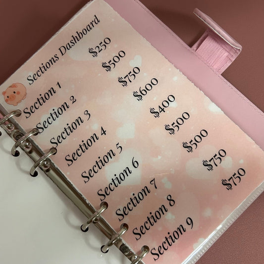 5K Piggy Bank Savings Challenge Binder