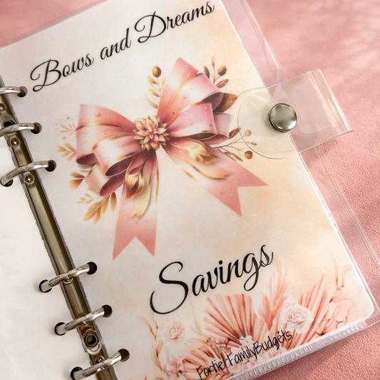 Bows & Dreams Savings Binder – Save for the Life You’re Dreaming Of