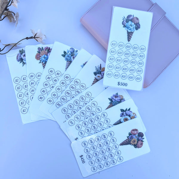Ice Cream Flower Savings Challenge – Cute Printable Savings Tracker