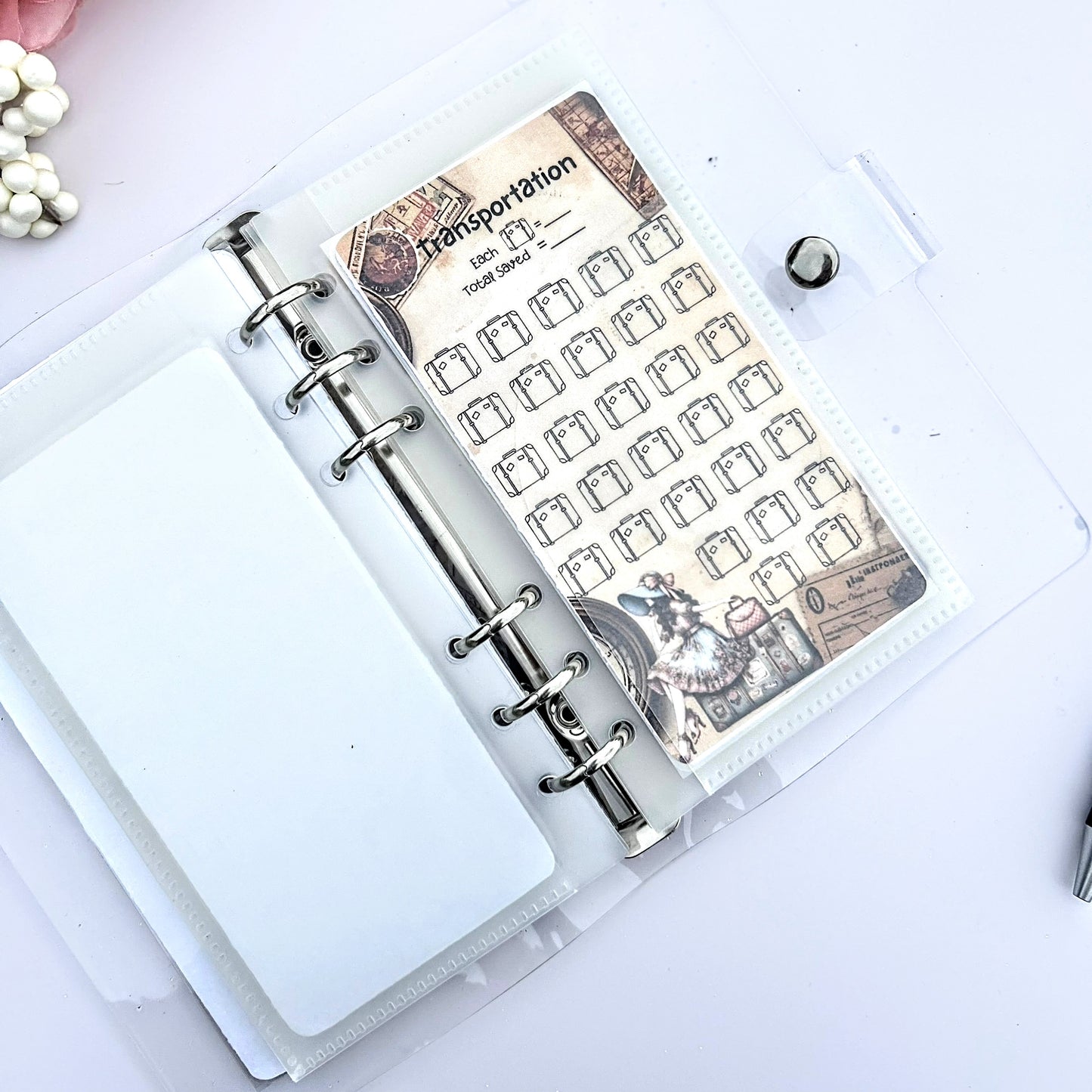 Travel and Vacation Dreams Savings Challenge Binder