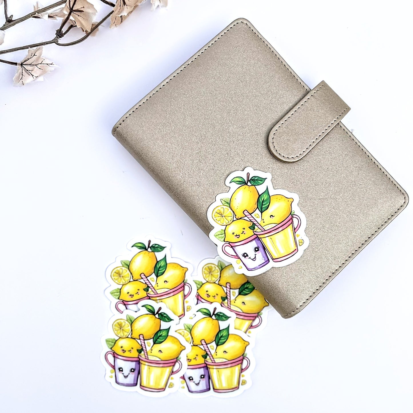 Lemon Bunches Sticker – Cute Waterproof Vinyl
