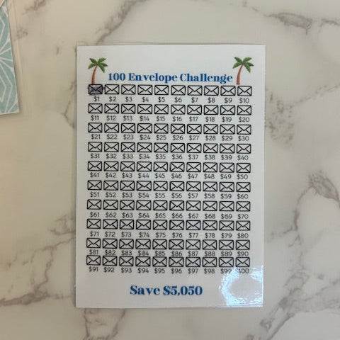 100 Envelope Savings Challenge Box - Fortier Family Budgets