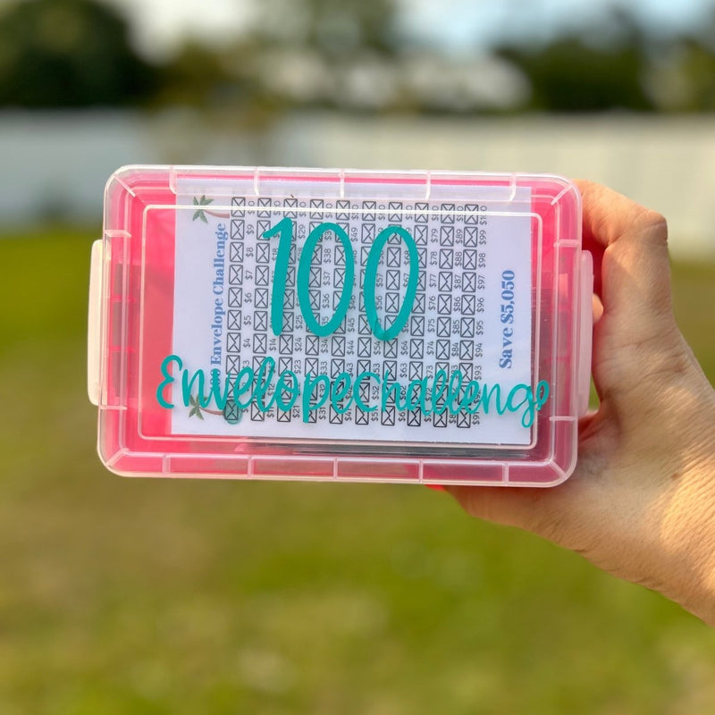 100 Envelope Savings Challenge Box - Fortier Family Budgets