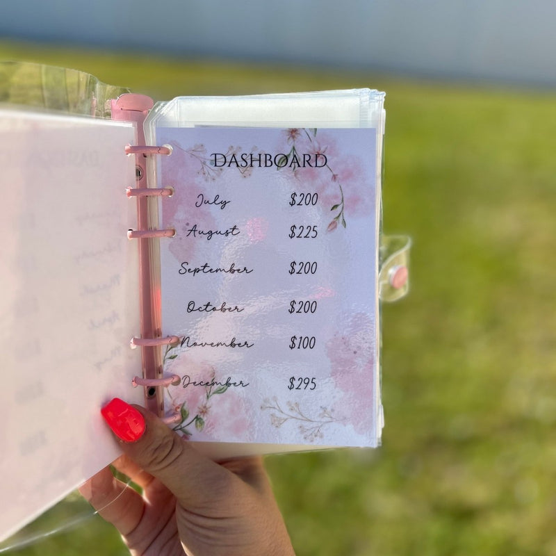 12 Month Savings Challenge Binder - Achieve Financial Goals - Fortier Family Budgets