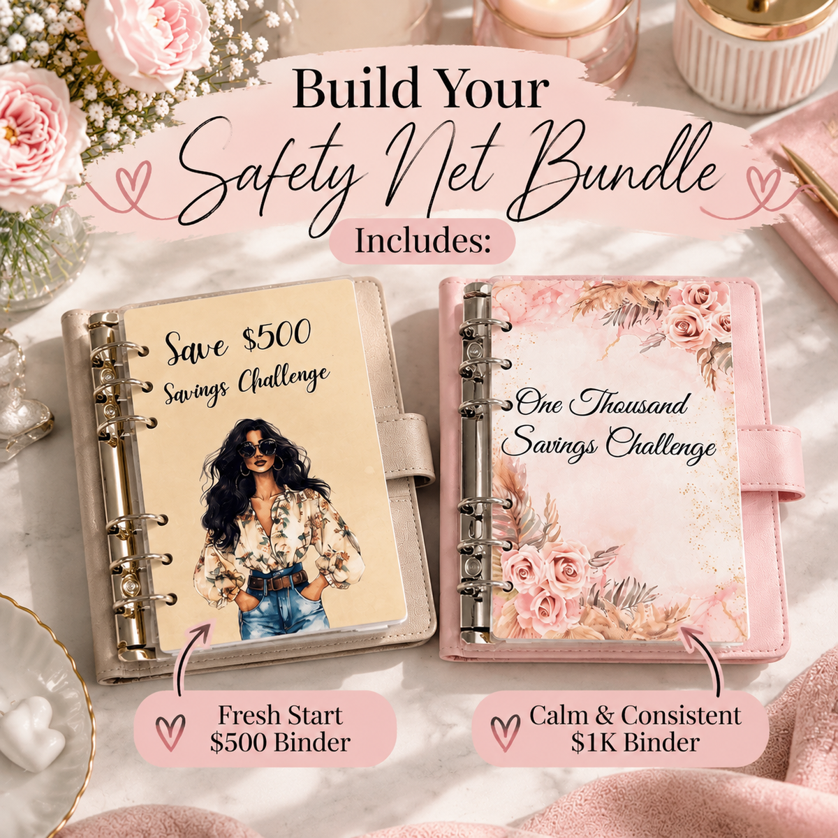 Build Your Safety Net Savings Bundle | $1,500 Emergency Fund Starter Set