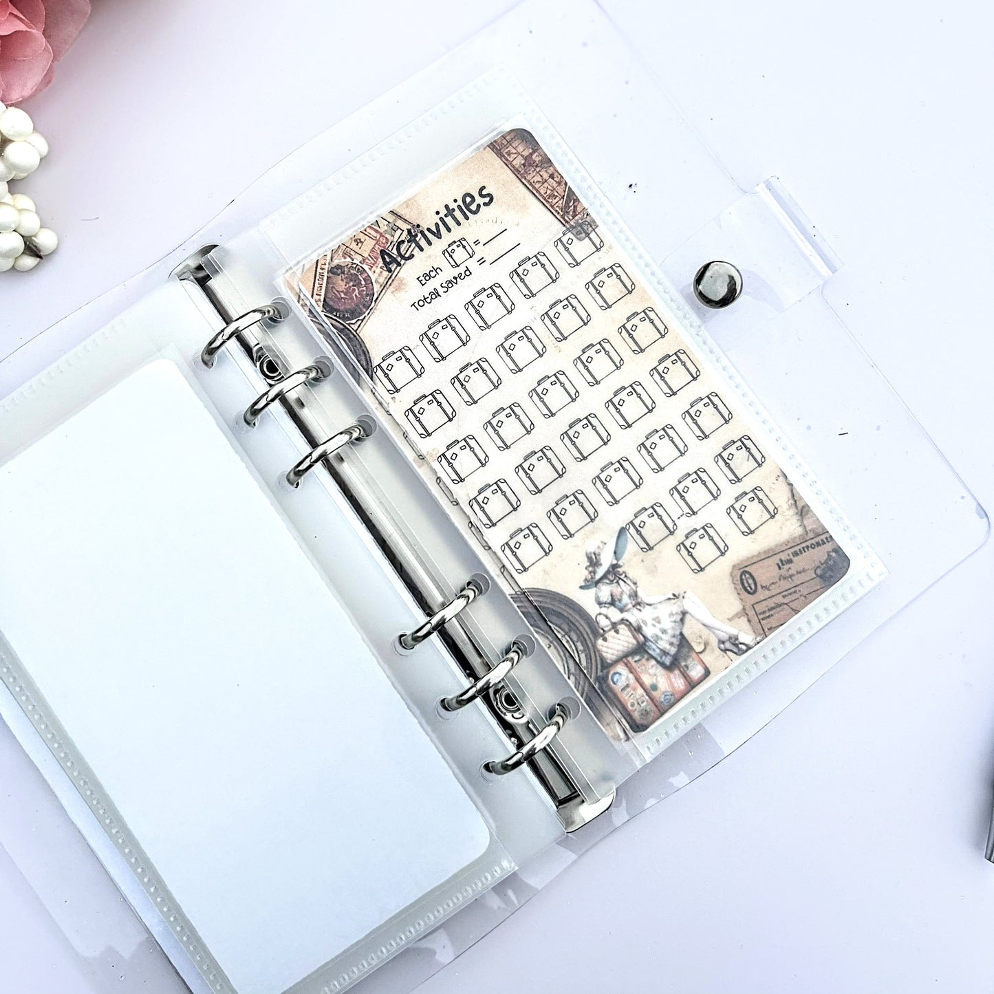 Travel and Vacation Dreams Savings Challenge Binder