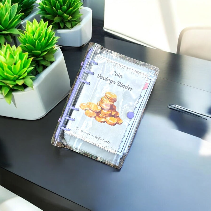 Cash Savings Envelope Binder - Organize & Track Your Coin Savings