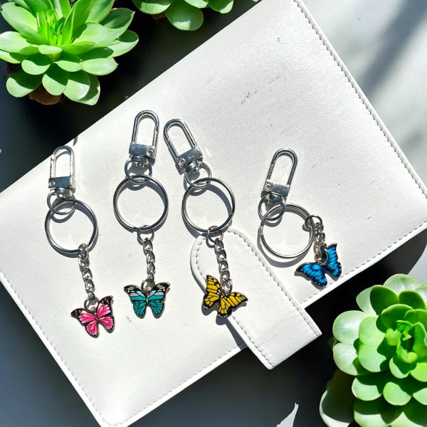 Butterfly Keychain Charm Cute Butterfly Charms for Purse & Binder