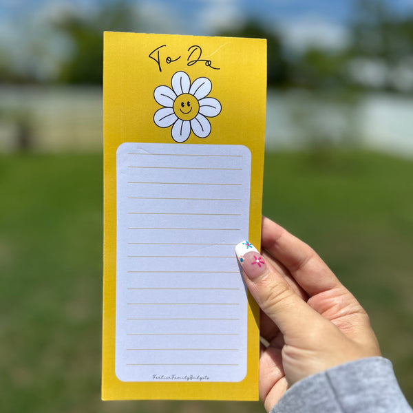 Daisy Flower To-Do Notepad