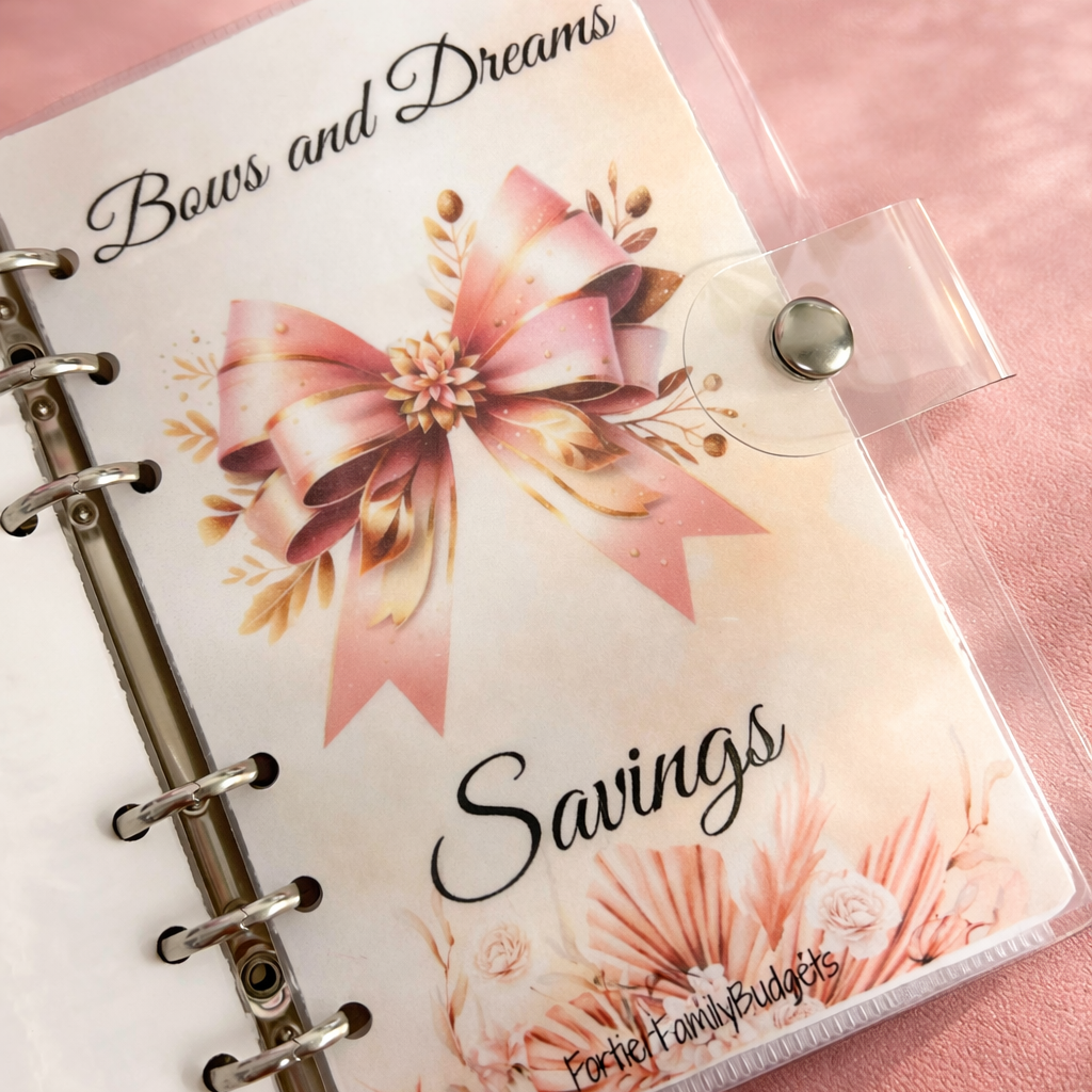 Bows & Dreams Savings Binder – Save for the Life You’re Dreaming Of