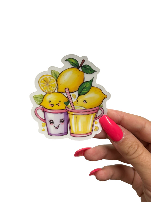 Lemon bunches sticker sheet – decorative planner & bullet journal stickers in yellow botanical design