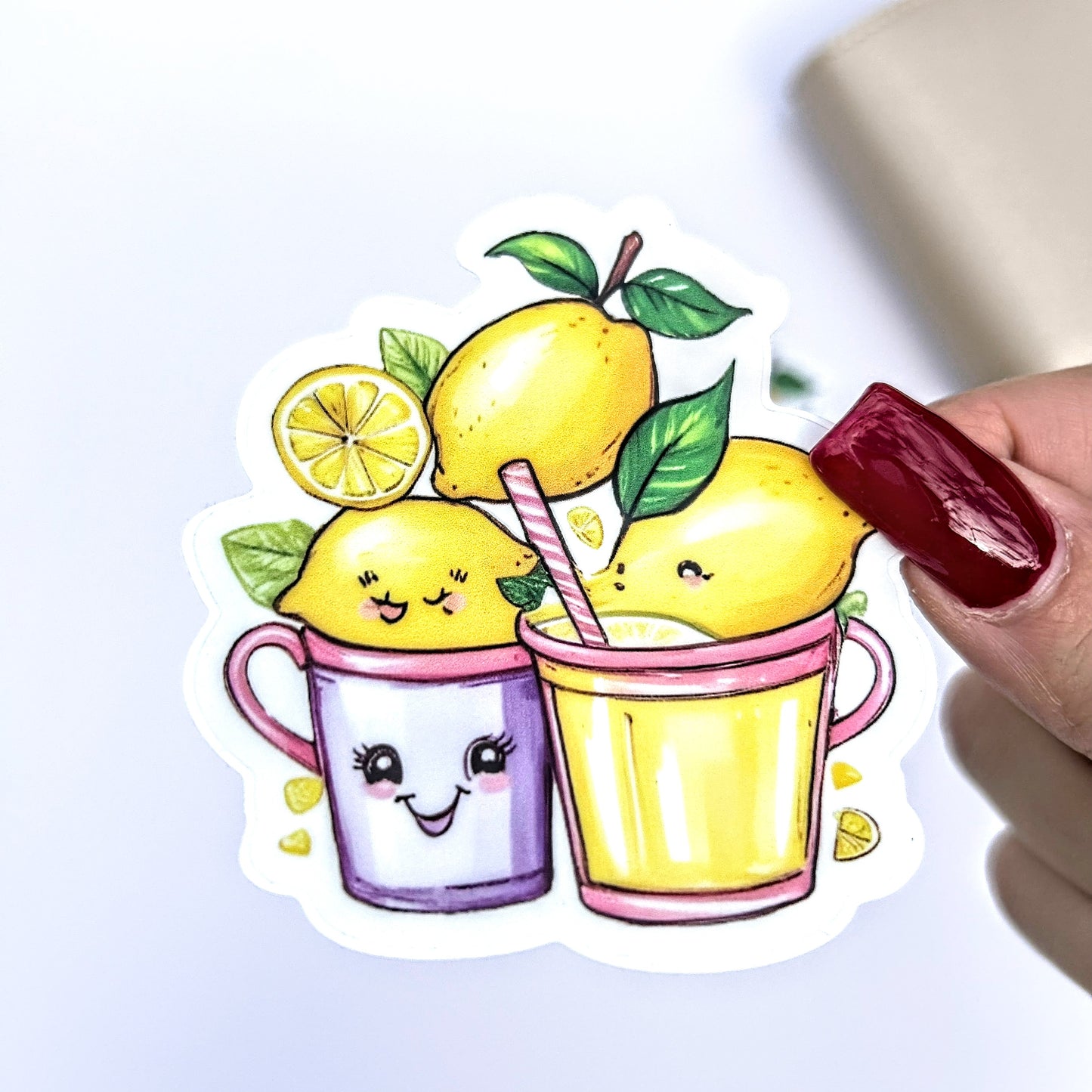 Lemon Bunches Sticker – Cute Waterproof Vinyl