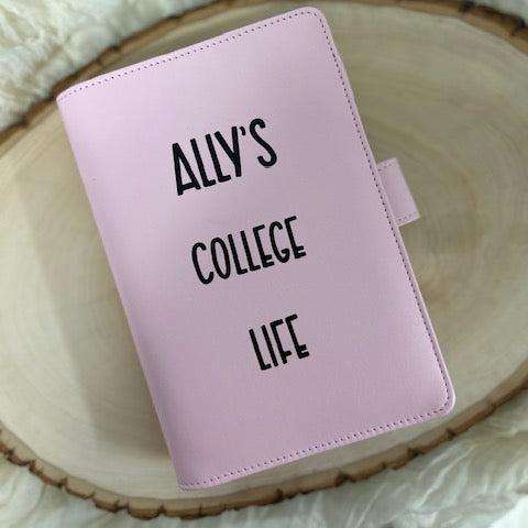 With this student book, personalized and custom college budget binder featuring a tailored cover design, labeled cash envelopes, and ideal for students to organize finances and track expenses while in college.