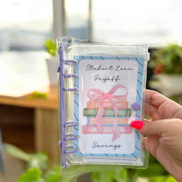 Student Loan Savings Challenge Binder for Financial Organization