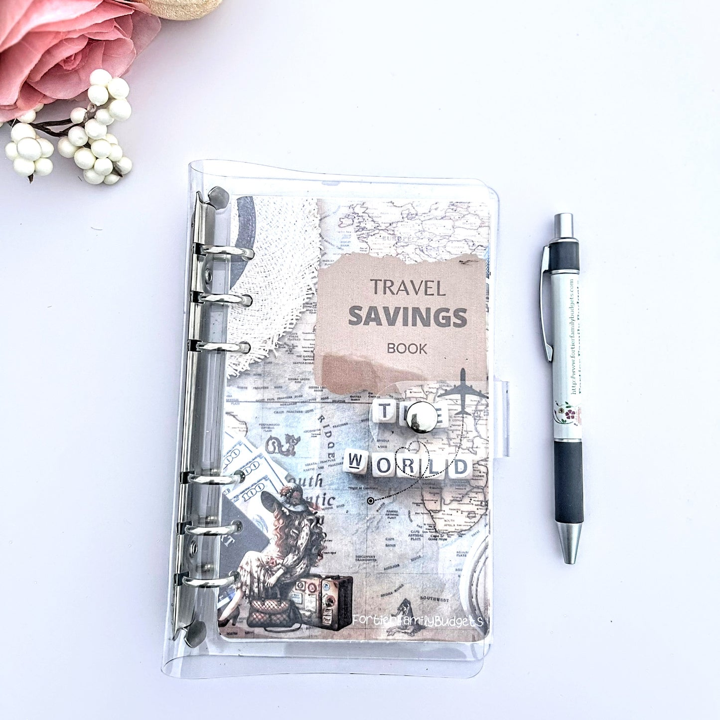 Travel and Vacation Dreams Savings Challenge Binder