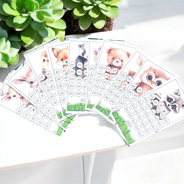 Woodland Animals Theme Savings Trackers