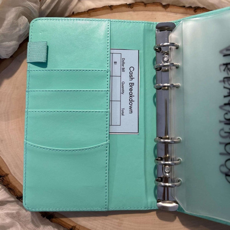 Bank Slips - Minimalist Cash Breakdown Laminated Teller Slip for Budget Binder - Fortier Family Budgets
