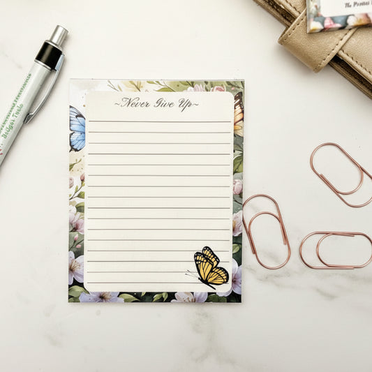 Butterfly Notepad | Cute Aesthetic Stationery for Notes