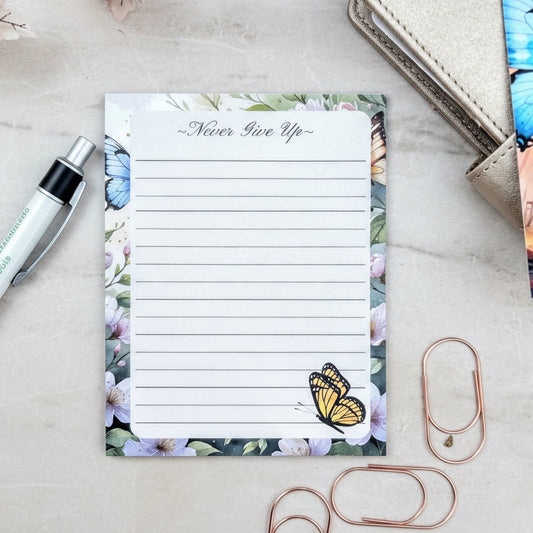 Butterfly Notepad | Cute Aesthetic Stationery for Notes