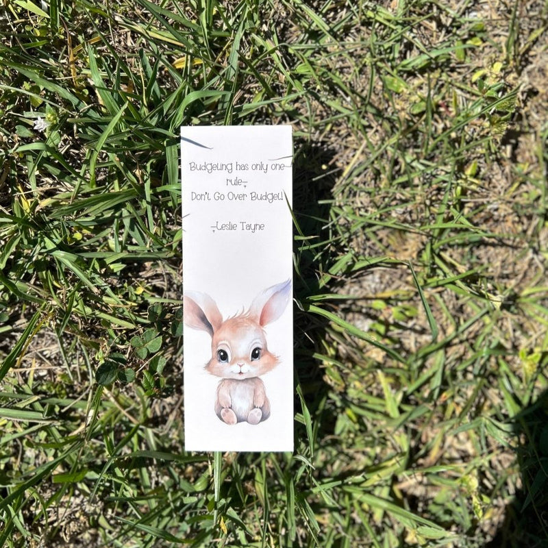 Cute Bookmarks Woodland Animal Theme for Stylish Money Management - Fortier Family Budgets