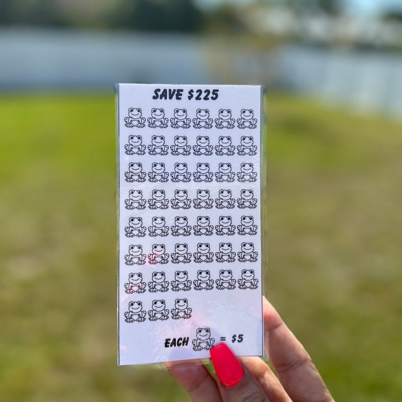 Jump Like A Froggy Savings Tracker Challenge Bundle - Fortier Family Budgets