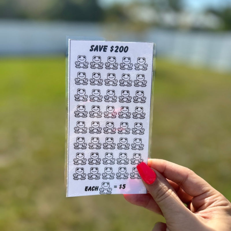 Jump Like A Froggy Savings Tracker Challenge Bundle - Fortier Family Budgets
