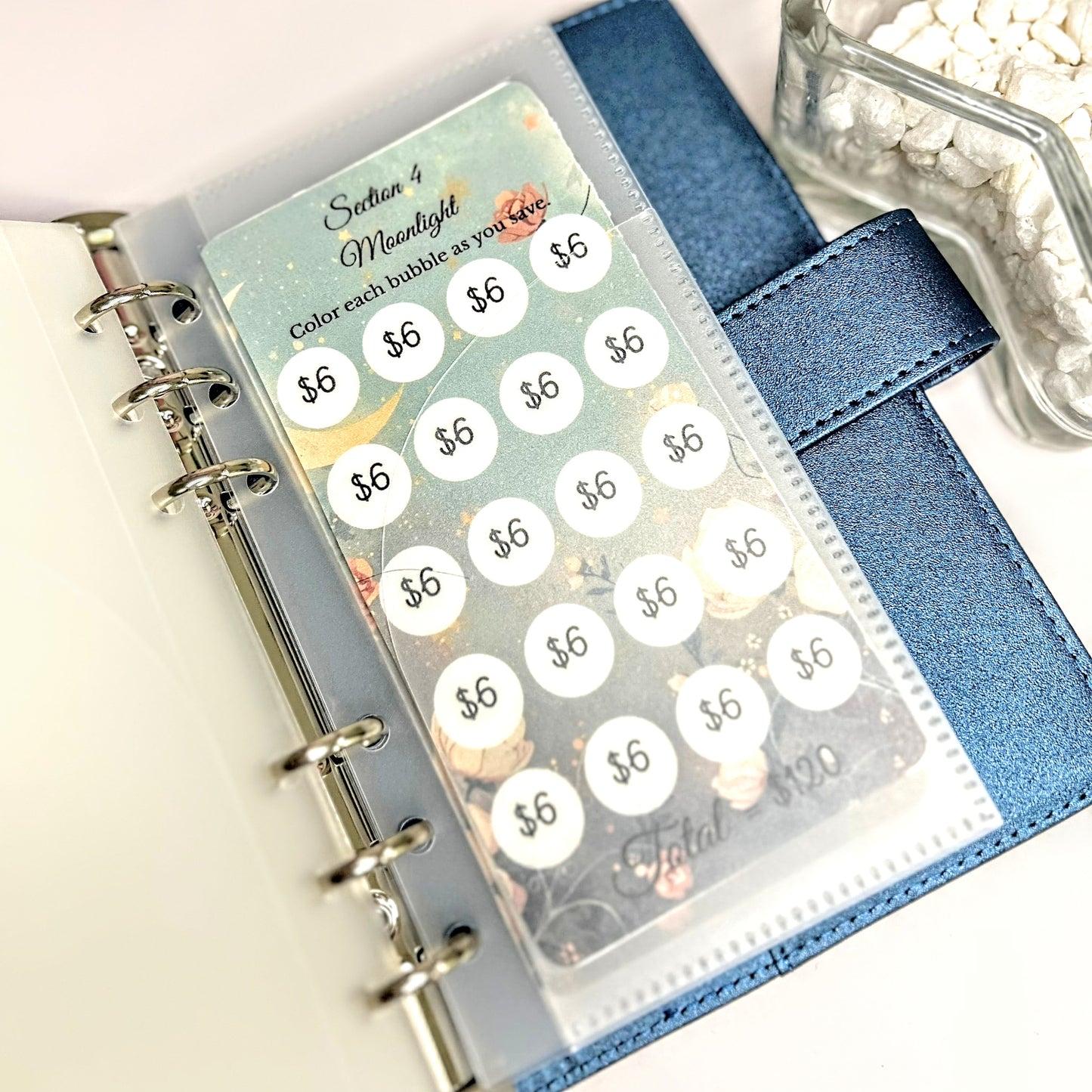 Moonlight Dreams Savings Set | A6 Cash Envelope System with Trackers
