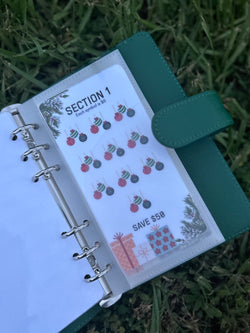 Green planner with a section titled 'Section 1' on grass
