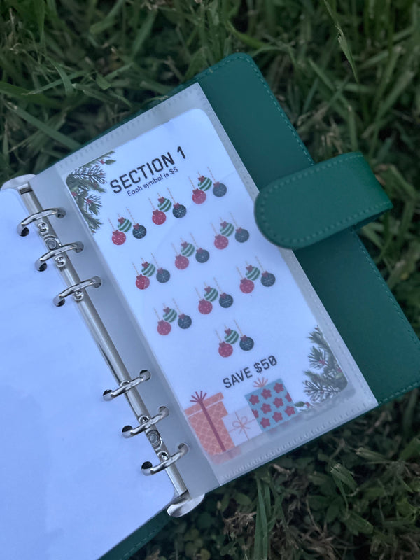 Green planner with a section titled 'Section 1' on grass