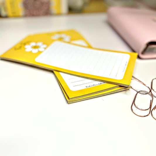 Daisy Sunshine Flower To-Do Notepad- Cute Stationery for Everyday Tasks
