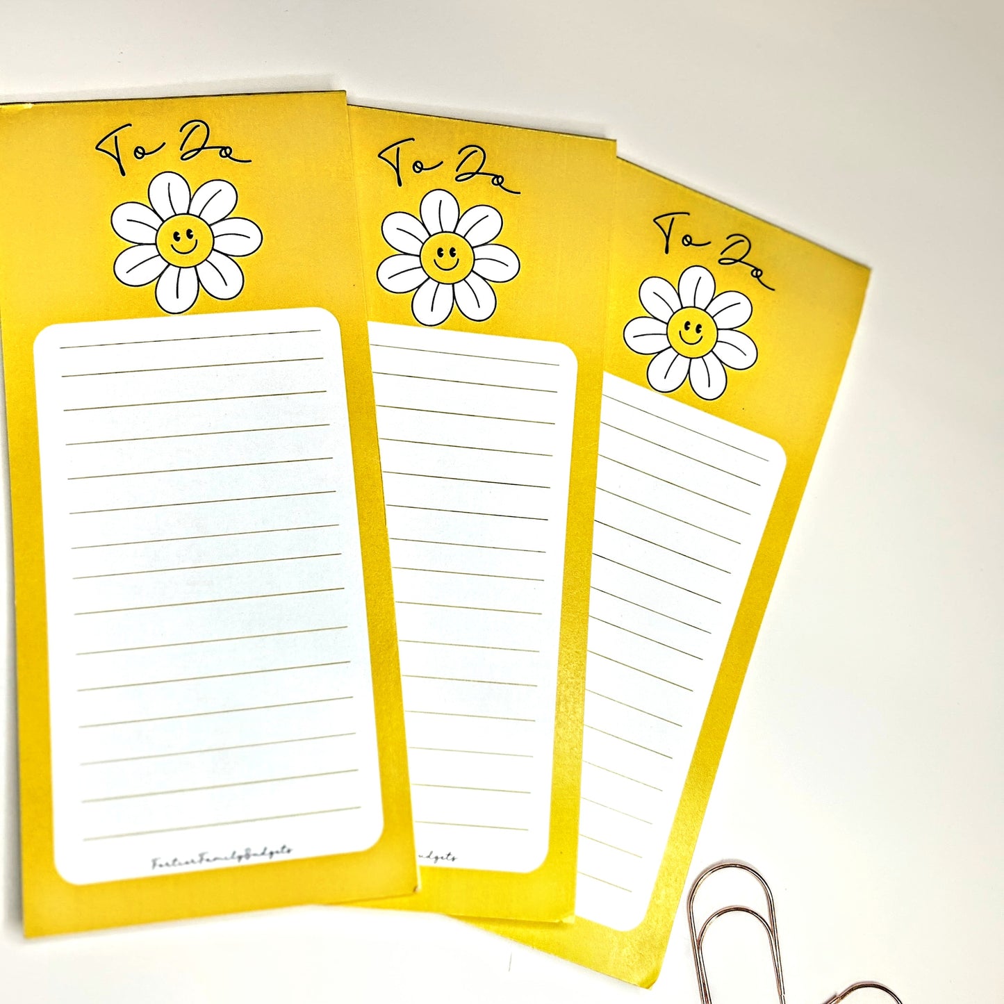 Daisy Sunshine Flower To-Do Notepad- Cute Stationery for Everyday Tasks