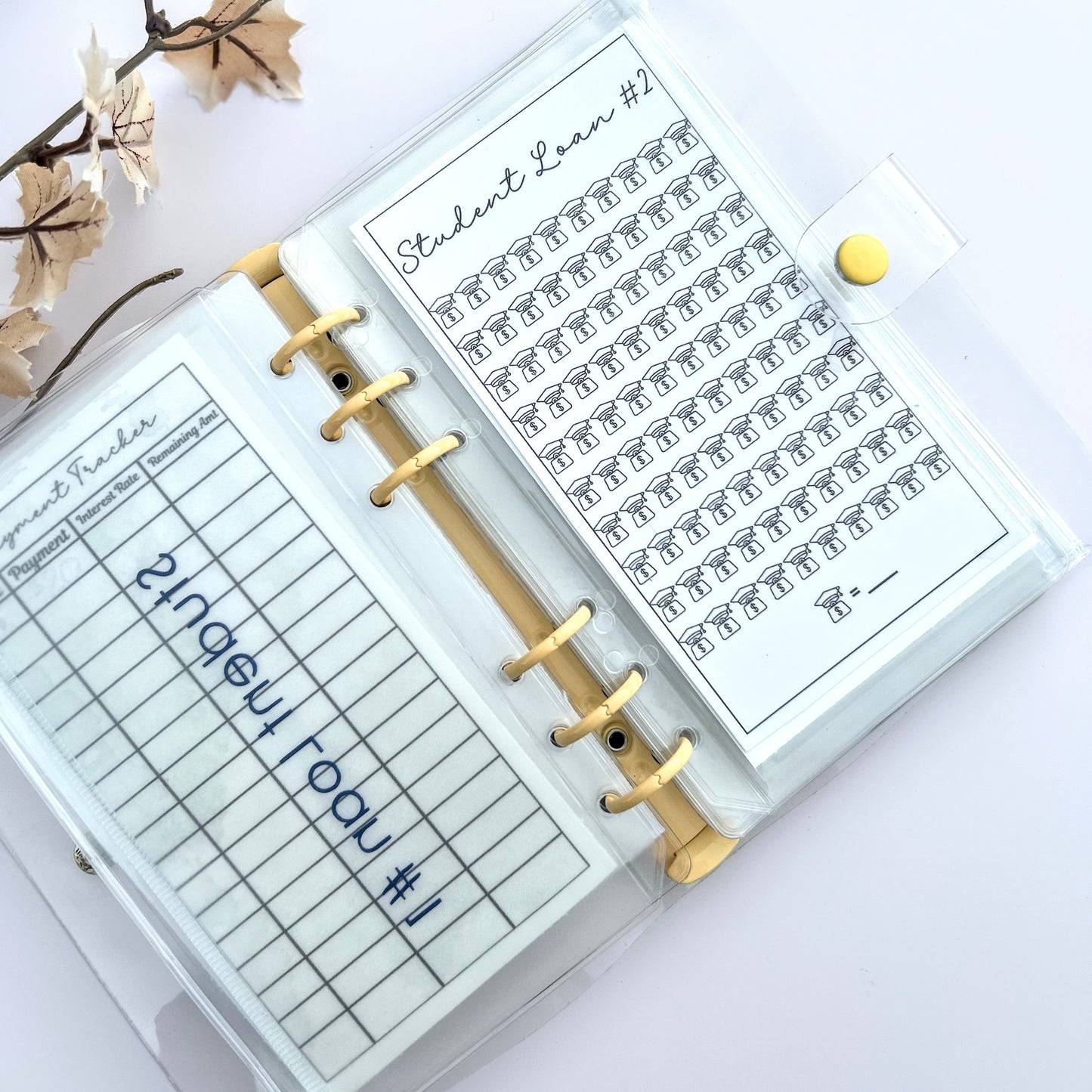 Student Loan Savings Challenge Binder | Debt Payoff Tracker & Budget Organizer