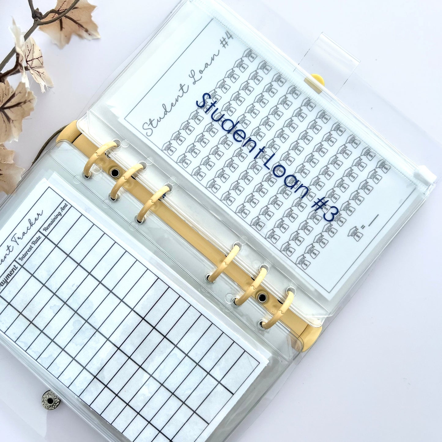 Student Loan Savings Challenge Binder | Debt Payoff Tracker & Budget Organizer