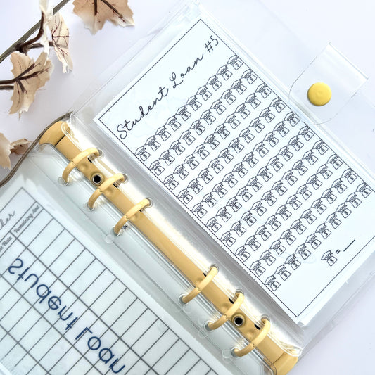 Student Loan Savings Challenge Binder | Debt Payoff Tracker & Budget Organizer