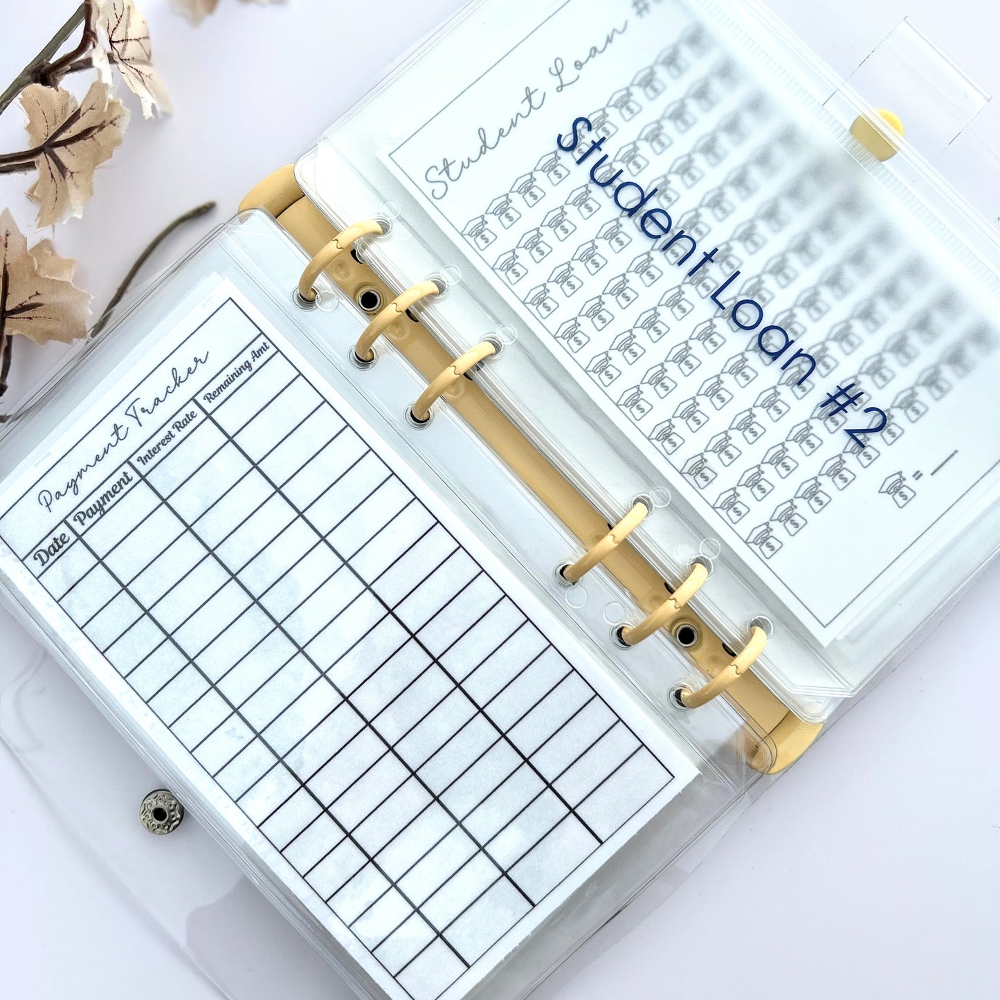 Student Loan Savings Challenge Binder | Debt Payoff Tracker & Budget Organizer
