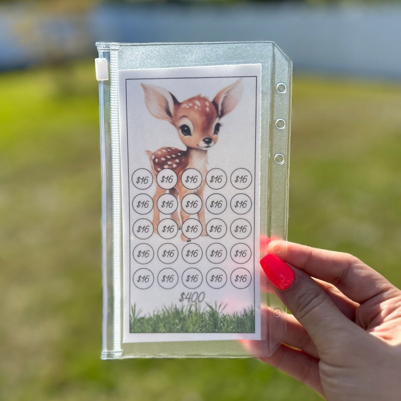 Woodland Animals Theme Savings Trackers - Fortier Family Budgets