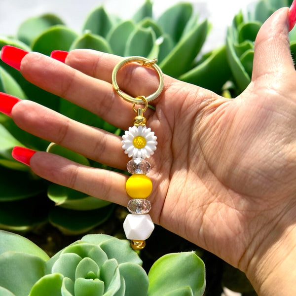 Handmade Sunflower Keychain
